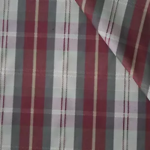 Vintage Home Decorating Woven Fabric Classic Red, Khaki Green Plaid 11.7 yds - Picture 1 of 11