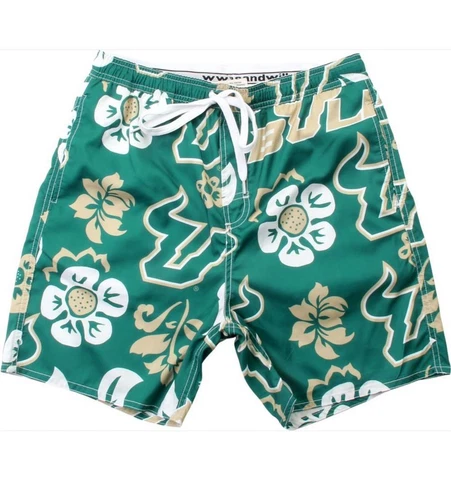 Men's South Florida USF Bulls Swim Trunks Floral Swim Shorts Cover