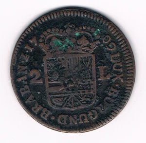 2 Oord /Liard 1709 Filips V Belgium Spannish Netherlands Namur VH745.NA - Foto 1 di 2
