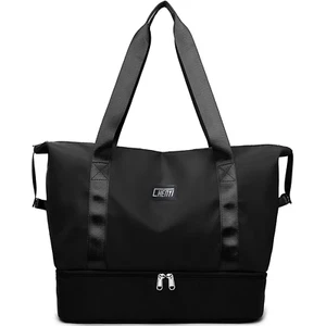 Travel Duffel Bag, Gym Tote Weekender Overnight Bag, Wet Dry Separation Shoulder - Picture 1 of 12