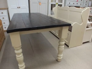 6' COUNTRY MANOR PAINTED TABLE HANDMADE BESPOKE SIZES& COLOURS F&B STRING - Picture 1 of 9