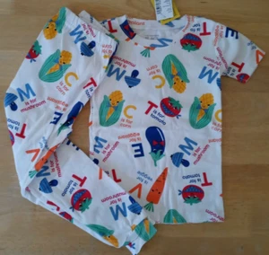 The Children's Place Unisex ABC Vegetable Pajama Set/NWT/Size 3T - Picture 1 of 9
