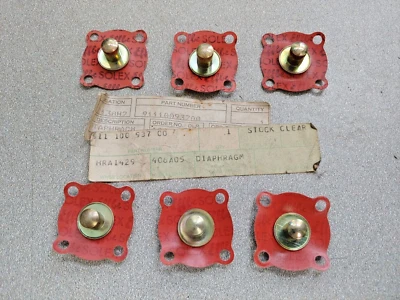 JUEGO DE 6 DIAFRAGMAS ACELERADOR CARBURADOR ORIGINAL PORSCHE 911 ZENITH 40TIN NOS Foto 1 de 4
