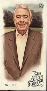 2019 Allen and Ginter Mini #174 Dan Rather TV Journalist