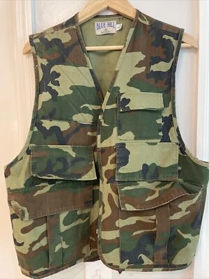 Vintage Red Head Camo Hunting Vest Size L 10 Shell Holder Foul Holder Pocket - Image 1 of 4