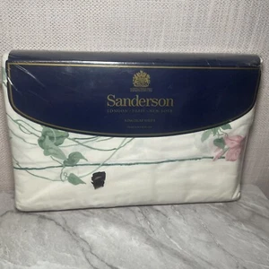Vintage 1991 MARTEX Sanderson VILLE DE LYON Luxury KING FLAT SHEET NEW - Picture 1 of 6