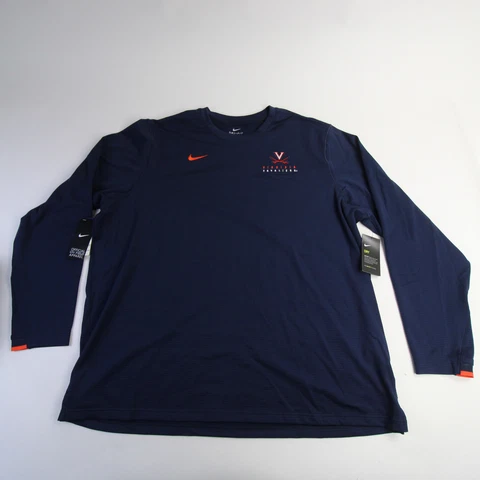 Virginia Cavaliers Nike OnField Long Sleeve Shirt Men's Navy New Cover