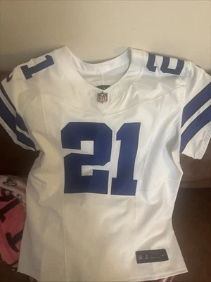 全新无标签 Deion Sanders 达拉斯牛仔精英保险丝正品球衣 44 — 第 1/4 张图片