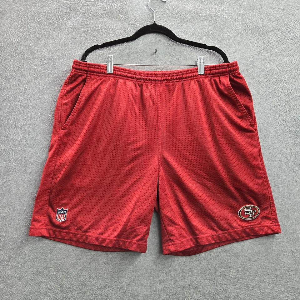 Pantalones Cortos Hombre San Francisco 49ers XL Rojo Logo Bordado Reebok Foto 1 de 4