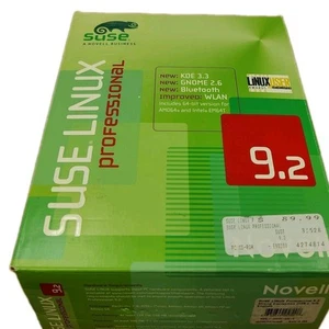 SUSE Linux Professional 9.2 5 CDs & 1 DVD Vintage Linux - Afbeelding 1 van 7