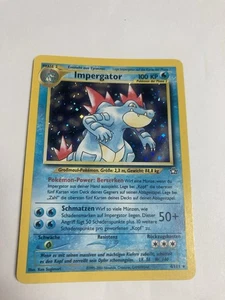 Pokémon Impergator (German Feraligatr) Neo Genesis Unlimited Holo 4/111 NM - Picture 1 of 22