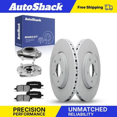 Front Brake Rotors Ceramic Pads Hubs for Chevy Malibu 2006-2007 Pontiac G6 Foto 1 de 4