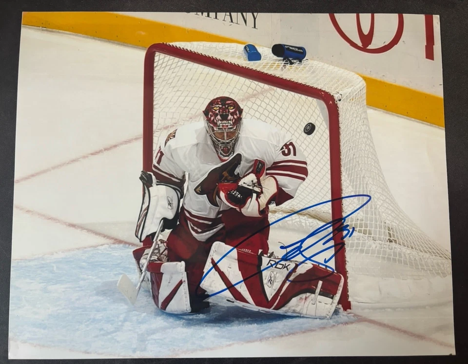 Foto firmada por Curtis Joseph de Phoenix Coyotes 8x10 autografiada por la NHL Foto 1 de 1