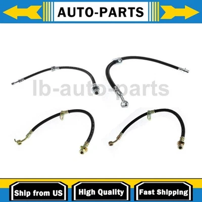 4 piezas centradas en manguera de línea de freno delantero trasero para Honda Accord 2008-2012 Foto 1 de 4