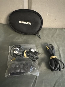 SHURE  3217 SE110 In-Ear Earphones Headphones Earbuds IEM Monitors wired USED - Picture 1 of 7
