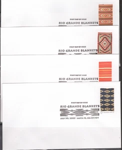 2005 Set of 4 FDCs - Scott # 3926-29 - Rio Grand Blankets - No Cachet - Bild 1 von 1