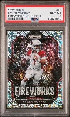 2022 Panini Prizm - Fireworks Kyler Murray #F-6 No Huddle Prizm PSA 10 - Image 1 of 2