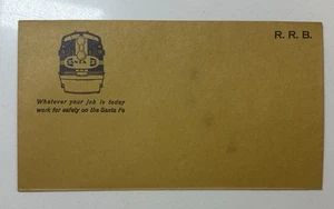 ENVELOPE: 1960s SANTA FE Railroad - Picture 1 of 3