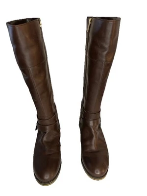 Botas de Montar BANDOLINO Tessi Para Mujer’s 10 M Alto Cremallera Cuero Marrón Oscuro EXCELENTES Foto 1 de 4