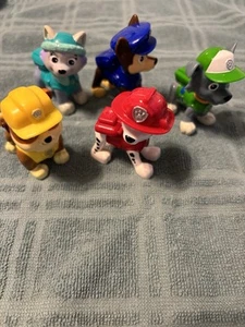 Paw Patrol Cake Topper Set Of 5 - Picture 1 of 5
