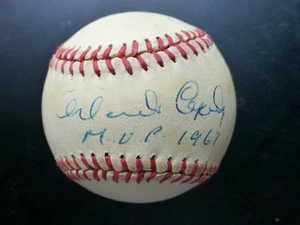 Orlando Cepeda Signed National League Baseball w Case & COA - Picture 1 of 3