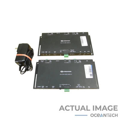 Kit Crestron HD USB 2000 C HD-TX-USB-2000-C y HD-RX-USB-2000-C con fuente de alimentación Foto 1 de 4
