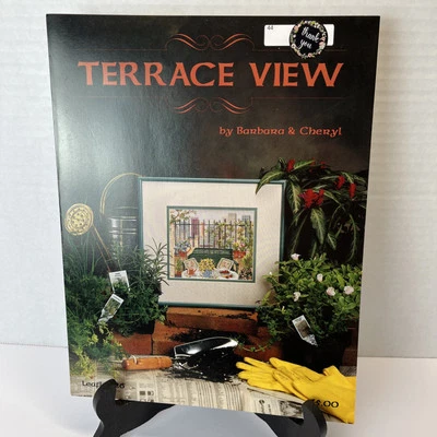 TERRACE VIEW Counted Cross Stitch Pattern Chart - 1993 - Barbara & Cheryl Inc - Image 1 of 4