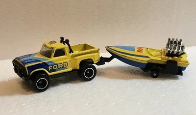Vintage Superfast Series Matchbox Ford Truck and Boat 1982 - Image 1 of 4