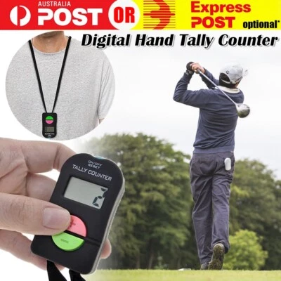 Digital Tally Counter Electronic Mini Crowd Hand Held Golf Score Clicker Bouncer - image 1 of 4