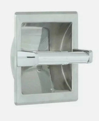 NUEVO Soporte de papel higiénico empotrado Franklin Latón Futura D2497PC - Cromo pulido Foto 1 de 4