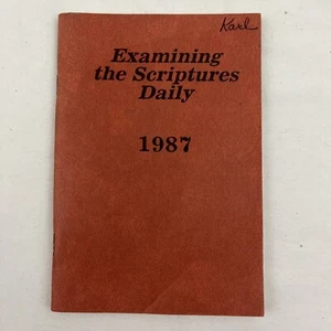 Schriftprüfung Täglicher Wachtturm Zeuge Jehovas 1987 - Bild 1 von 2