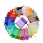 100 Pieces Multi-Colored Organza Gift Bags Wedding Party Favor Bags Jewelry