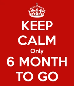 Picture of Keep calm only 6 MONTH TO GO - Picture 1 of 1