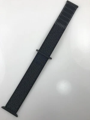 Original Apple Watch BAND NIKE Sport loop 44mm 45MM 46MM 49MM BLACK + Reflective - Image 1 of 4