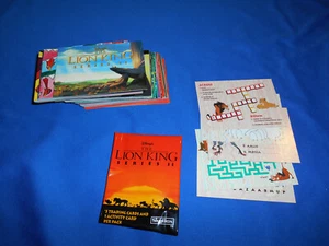 CONJUNTO BASE COMPLETO DE 80 CARTAS COLECCIONABLES LION KING SERIE 2 + 5 ROMPECABEZAS Y ENVOLTURA DISNEY - Imagen 1 de 3