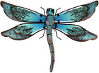 Liffy Metal Dragonfly Wall Decor Glass Outdoor Wall Art Hanging Garden for Room,