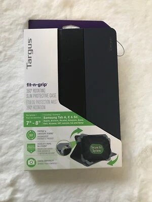 Targus Fit N Grip Case Protector Samaung Tab A E S2 Fits most 7-8in Tablet Black - Image 1 of 2