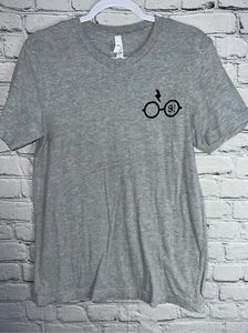 Custom Canvas Harry Potter Themed T-shirt Men’s Medium Gray Platform 9 3/4 - Picture 1 of 6