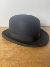 Vintage Stephen Stetson Bowler Hat Black 7 1/4