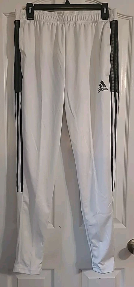 Adidas Tiro 21 Training Pants Knit Soccer GN5489 White/Black Men's Size L