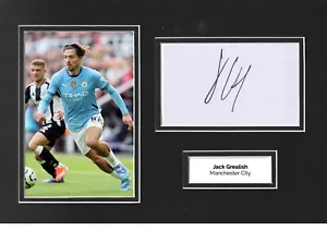 Jack Grealish Signed 12x8 Photo Display Manchester City Autograph COA - Picture 1 of 1