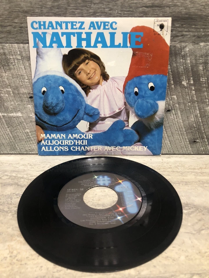 Nathalie Simard : Chantez Avec Nathalie, 7" 45 Vinyl Quebec - Image 1 of 4