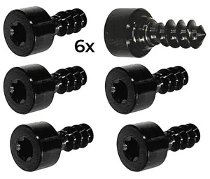 Titan Tankdeckel Schrauben Set  für Audi TT TTS TTRS 8S ( 6St.) Schwarz - Afbeelding 1 van 4