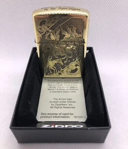 Vintage Zippo Lighter Armor With thick walls. Unique Engraving Apocalypse - Picture 1 of 7