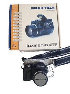 Praktica Luxmedia 4008 Digital Camera 4.2mp 8x Optical Zoom Boxed 8GB SD Tested - Picture 1 of 10