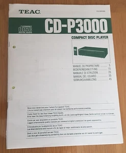TEAC CD-P3000 Operating Instructions - Bild 1 von 1