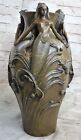 Bronze Sculpture Art Nouveau Gorgeous Detailed Vase French Original Figurine Art
