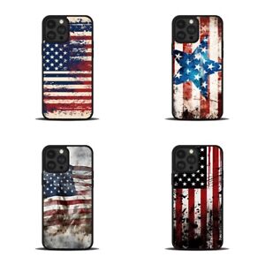 Coque unique pour Apple iPhone pour Samsung vintage USA drapeau grunge