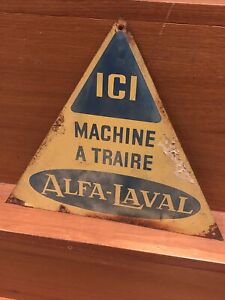 Alfa-Laval Small Genuine Screenprinted Sign French Origin