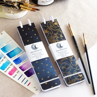 Акварельная бумажная палитра для образцов, мини-альбом для путешествий, ручной работы - Изображение 1 из 4